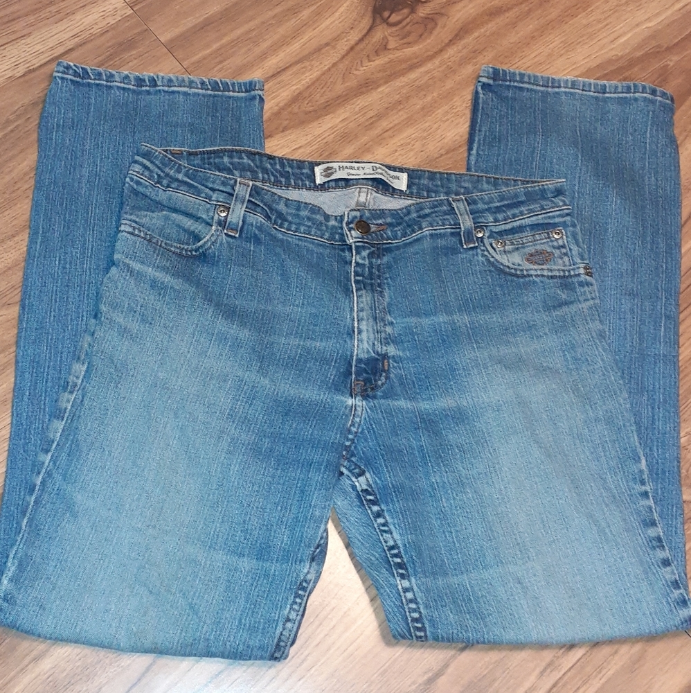 💙 Harley Davidson Jeans Size 12 Petite 12P